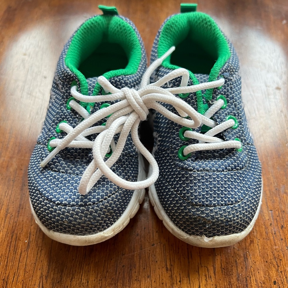 Kids' Blue and Green Sneakers